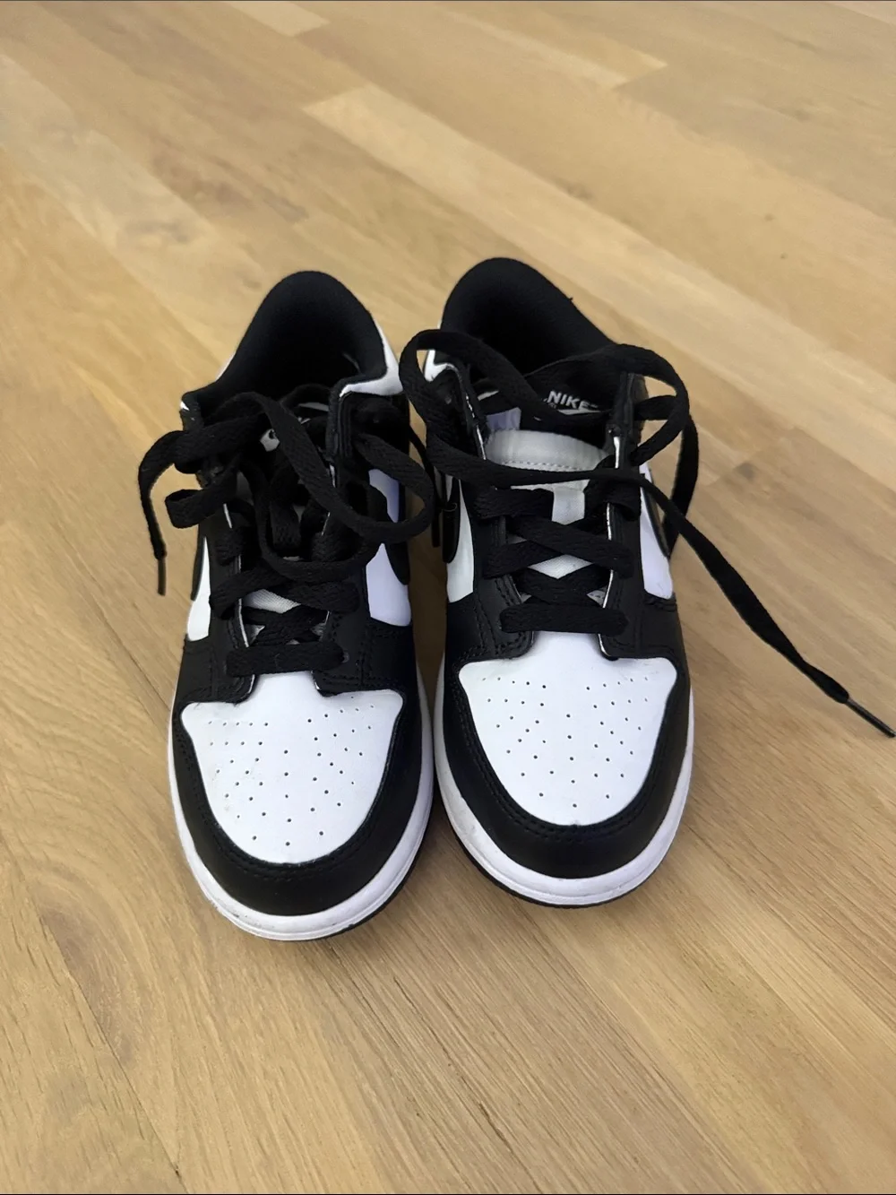 Nike Kids Black and White Low-Top Sneakers